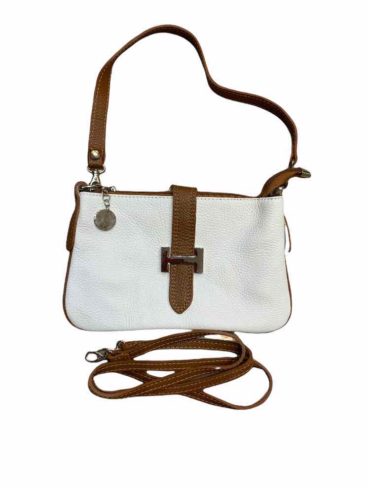 

Клатч Italian Bags 3361_white_cuoio Кожаный Коньячный