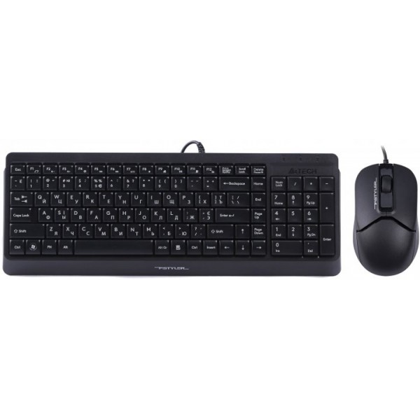 

Комплект (клавиатура, мышь) A4Tech F1512 Black USB