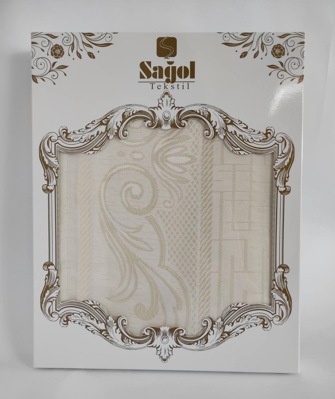 

Скатерть Sagol тефлон 160x260 Sgl-003 Cream в коробке *