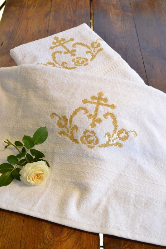 

Крыжма полотенце с вышивкой для мальчика для девочки