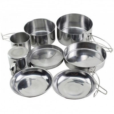 

Набор туристической посуды Highlander Peak Weekender Cookware Kit Metallic (925854)