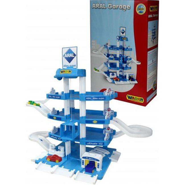 

Паркинг детский, пластиковый, 4 этажа, с машинками, Wader 46093 для детей от 3 лет, Автопарковка игрушечная,