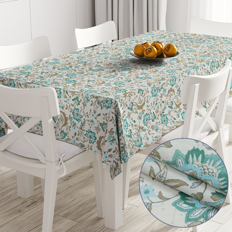 

Скатерть Time Textile Веточка бирюза Бирюзовый TT172855 150x240
