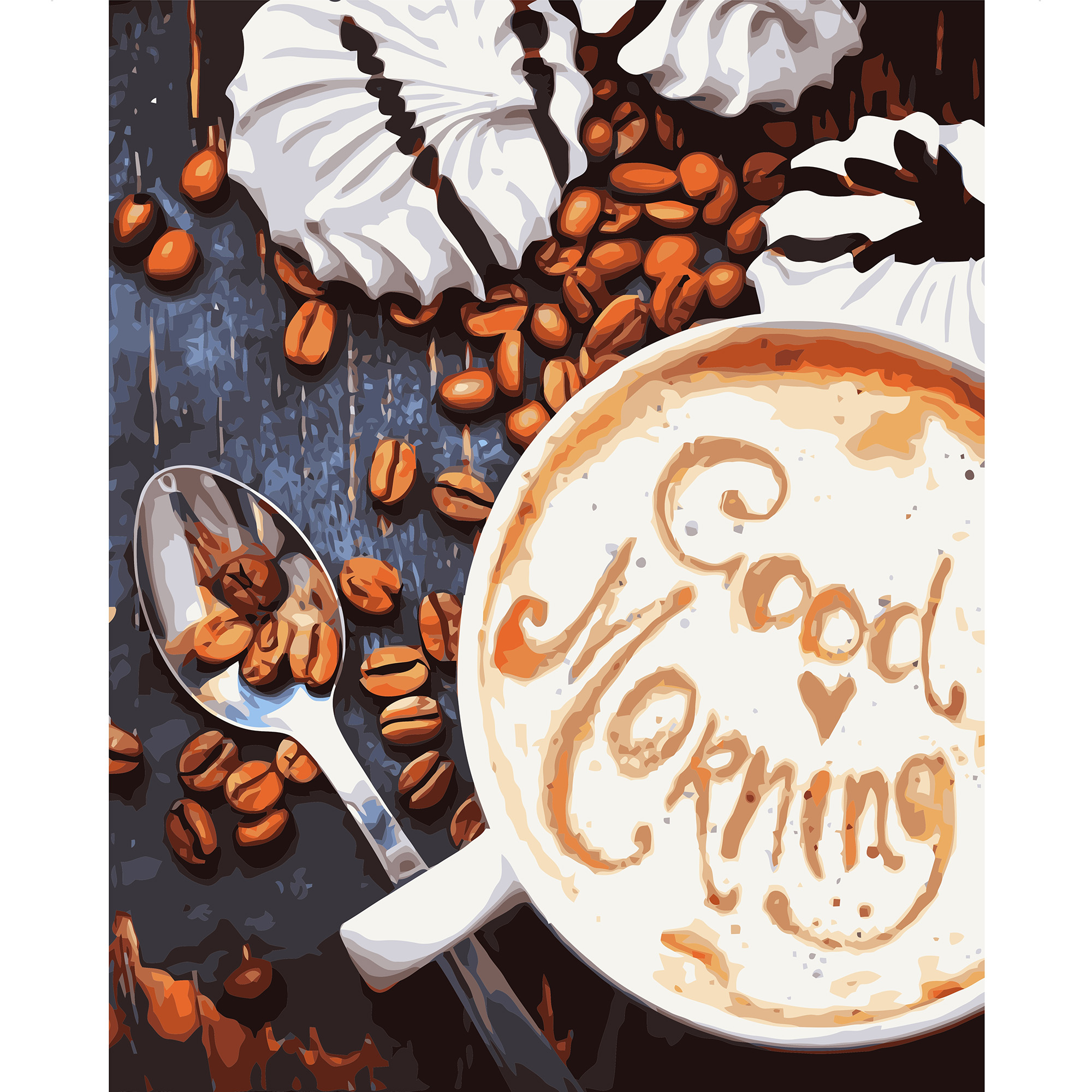 

Картина по номерам "Кофе. Good Morning" Strateg 40х50 см (tvo0003473) Разноцветный