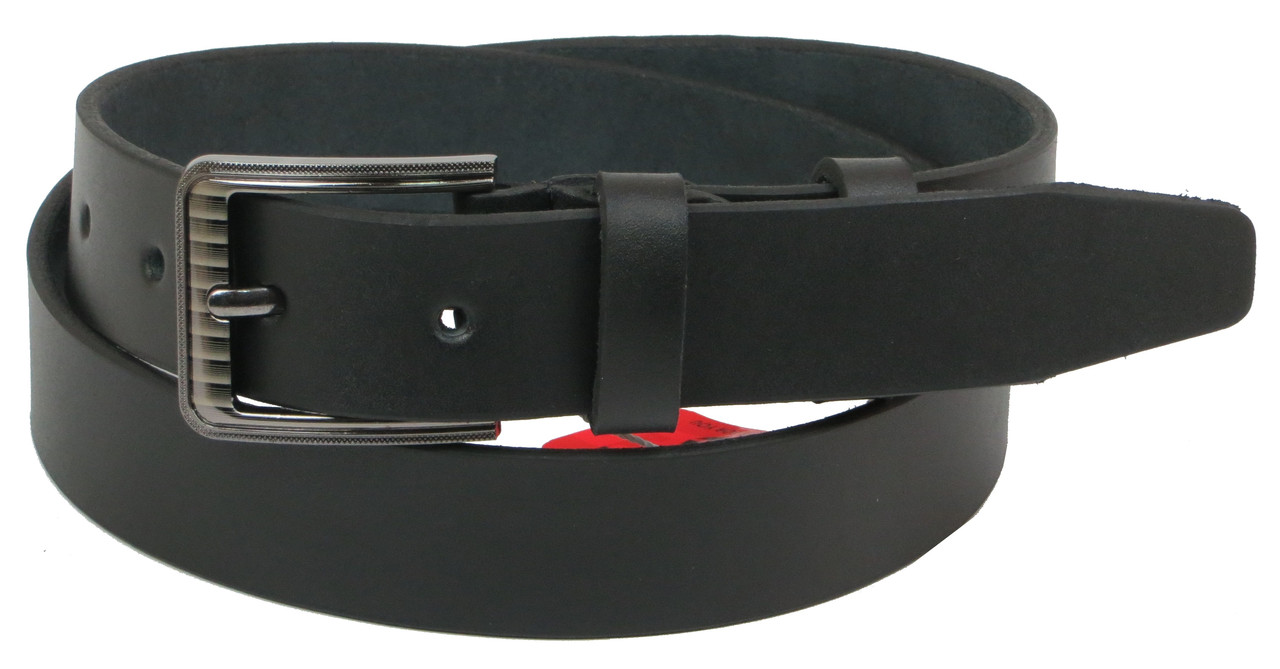 

Кожаный ремень мужской Skipper 111-131х3,3 см Черный