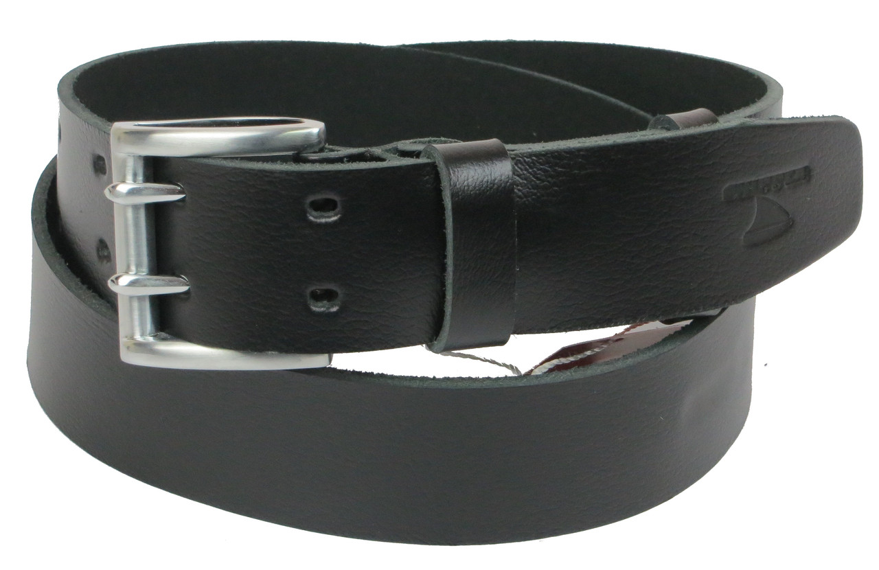 

Кожаный ремень мужской Skipper 121-141х4,5 см Черный