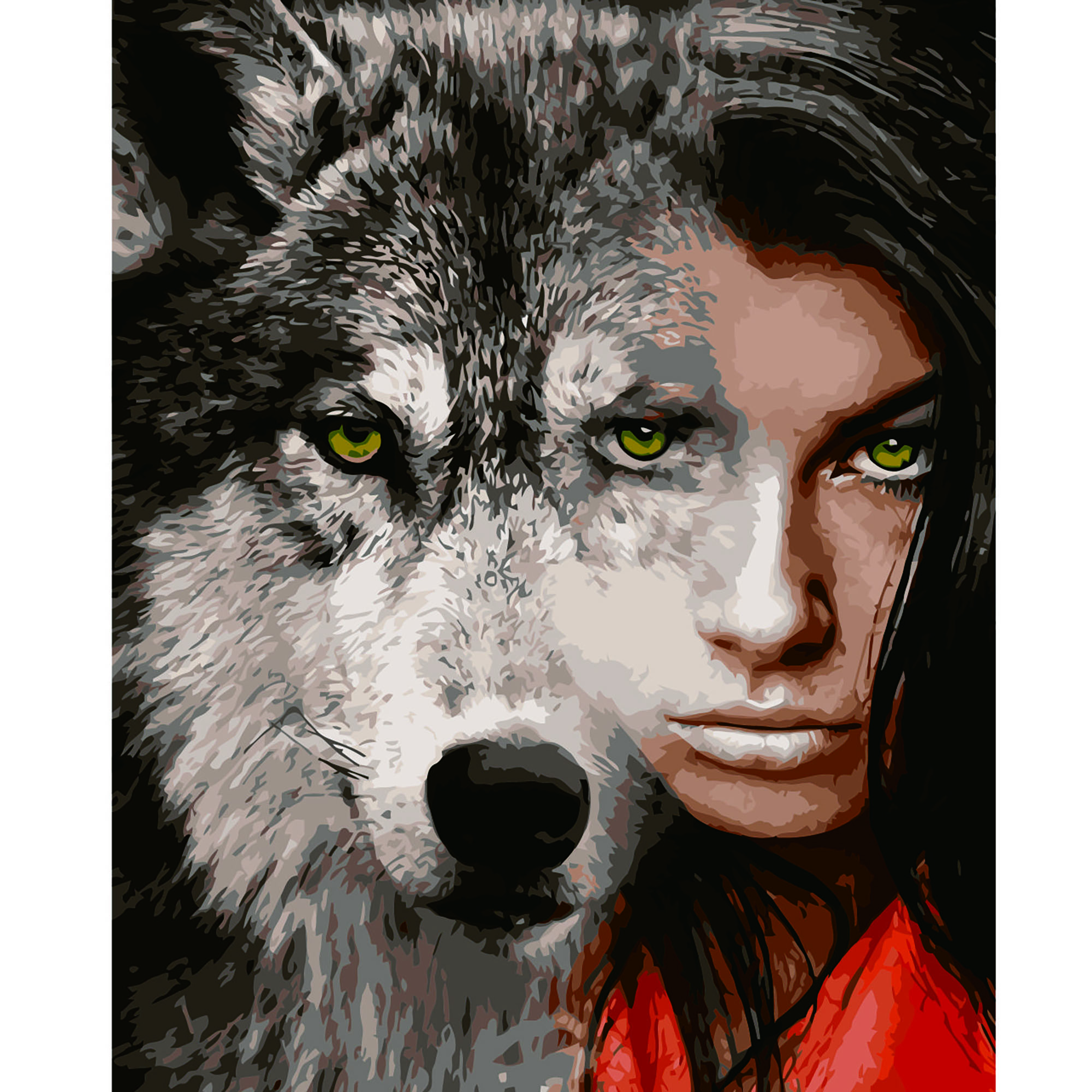 

Картина по номерам "Сильный взгляд" Strateg 40х50 см (tvo0003091) Разноцветный