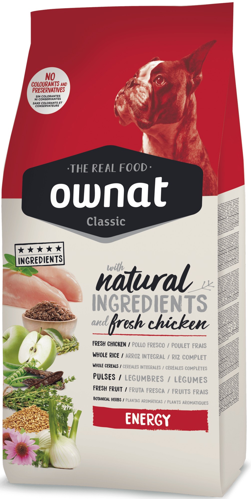 

Сухой корм для собак Ownat Classic Energy (Dog) 4 кг корм для взрослых собак с высоким уровнем физической активности