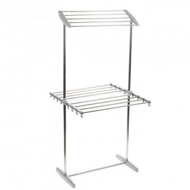 

Сушилка для белья Mobile Folding Racks Двухъярусная напольная