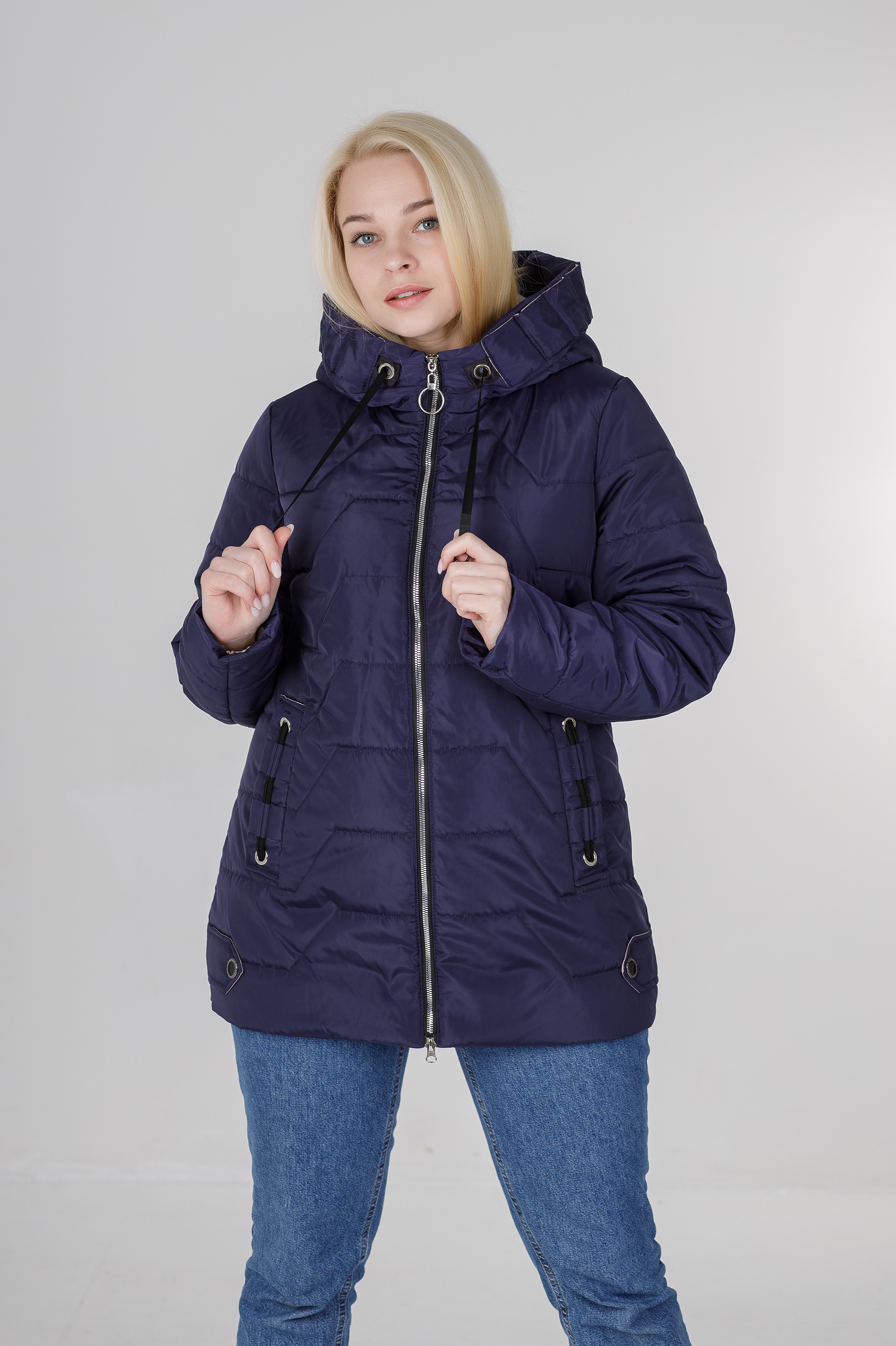 

Женская весенняя куртка Torry Кейси 58 синяя (7263)