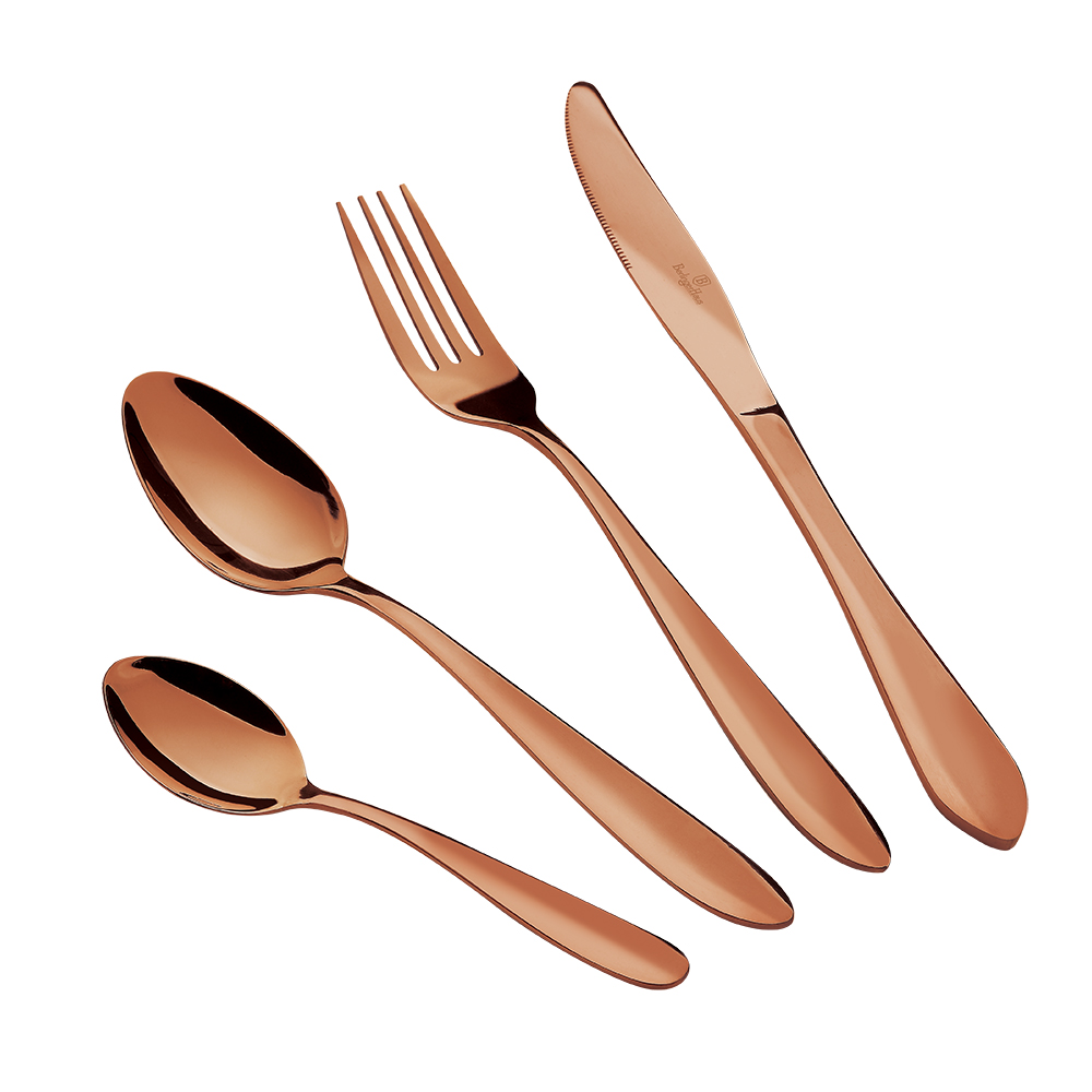 

Набор столовых приборов Berlinger Haus Rose Gold BH-2623 (24 пр)