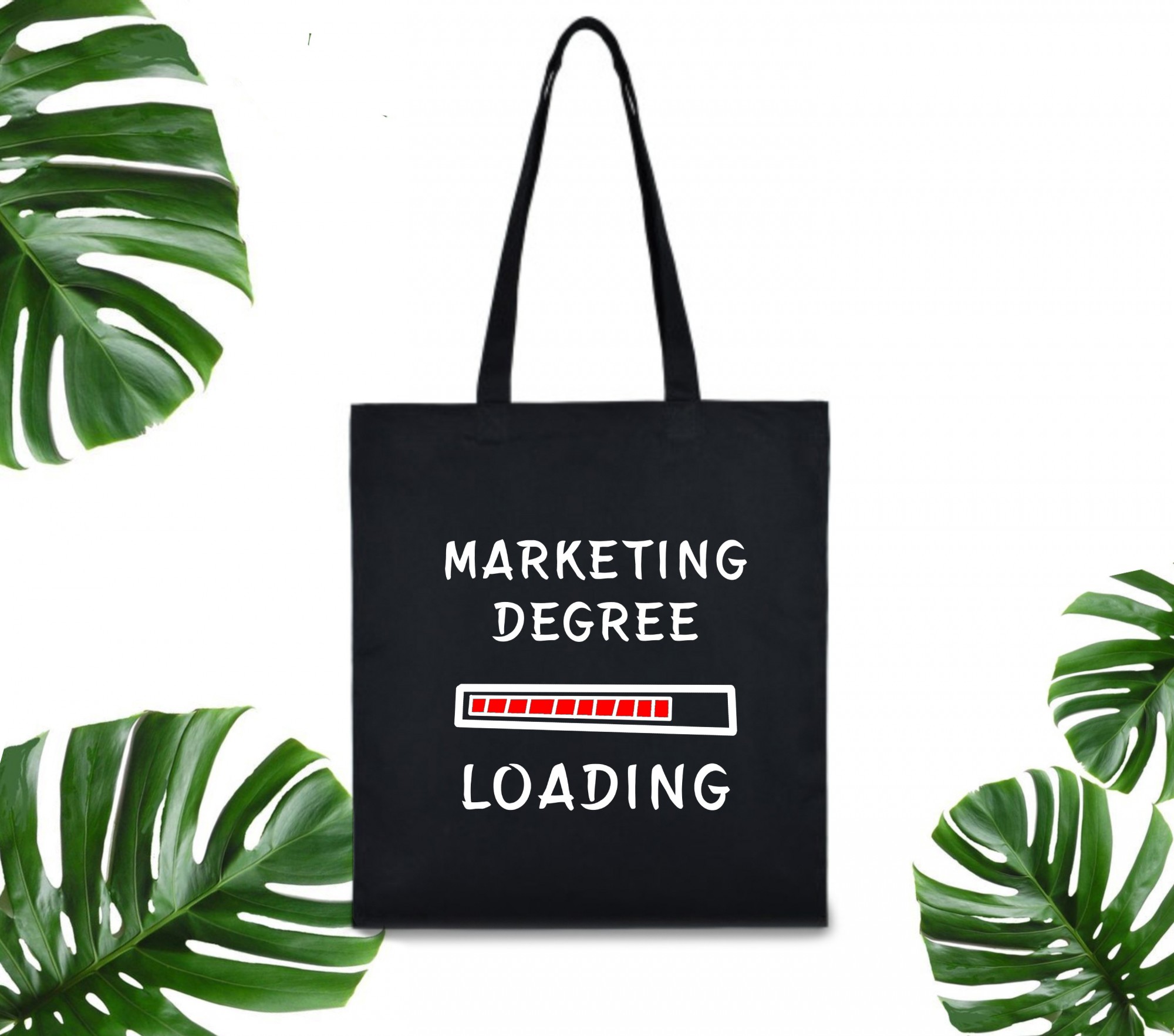 

Эко сумка шоппер marketing degree loading 37 х 41 см черная