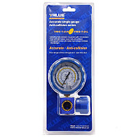 

Манометрический коллектор одновентильный VALUE VMG-1-S-L Type2 R 410.407.22.134 синий с глазком