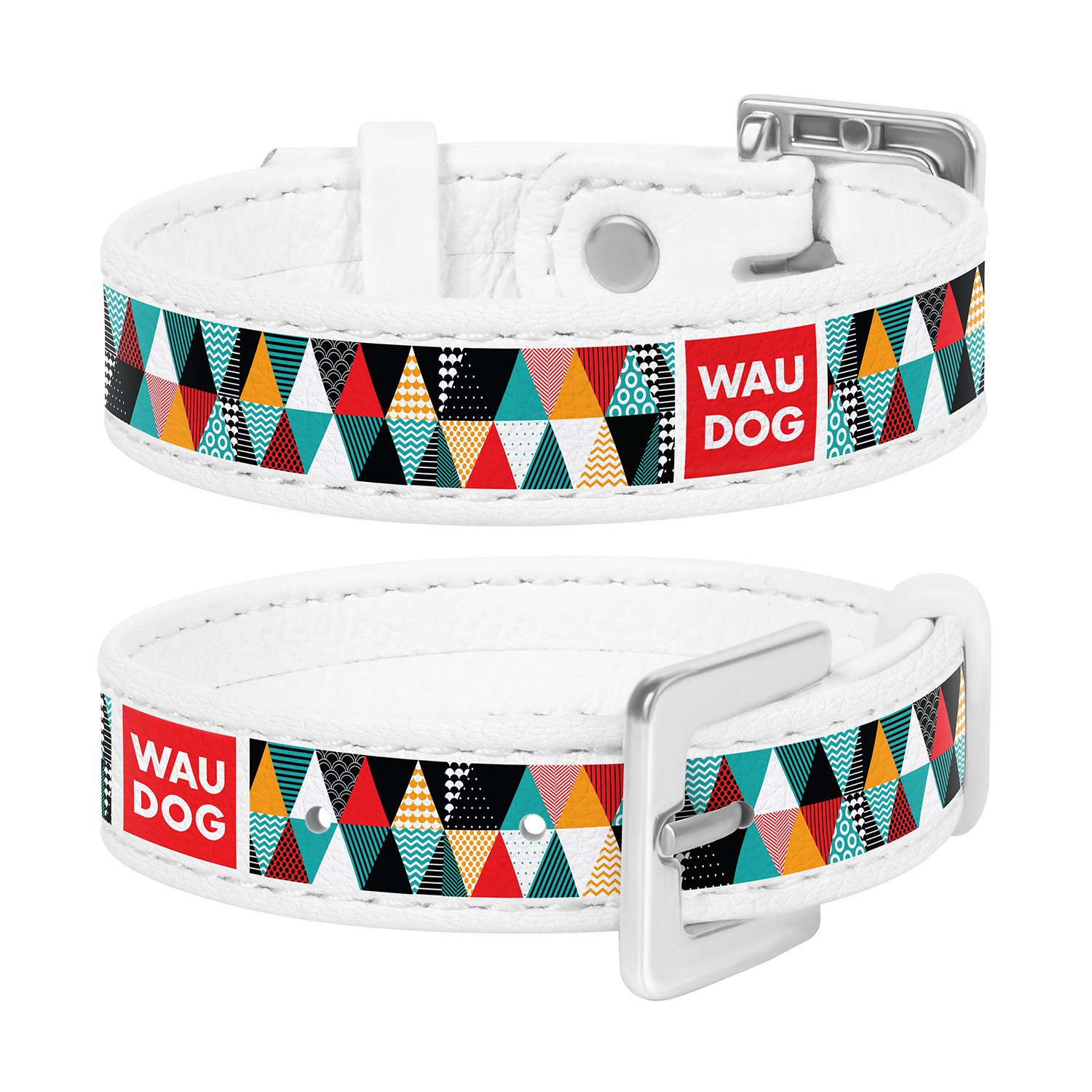 

Браслет WAUDOG Design с рисунком "Печворк 2", премиум кожа 17-23 см 15 мм Белый (0323-0034-15)