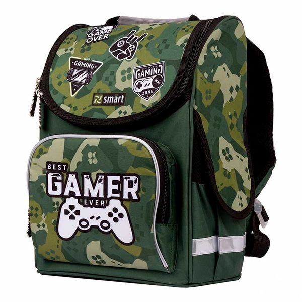 

Рюкзак школьный каркасный 1 Вересня Smart 557016 Best Gamer PG-11 34*26*14см