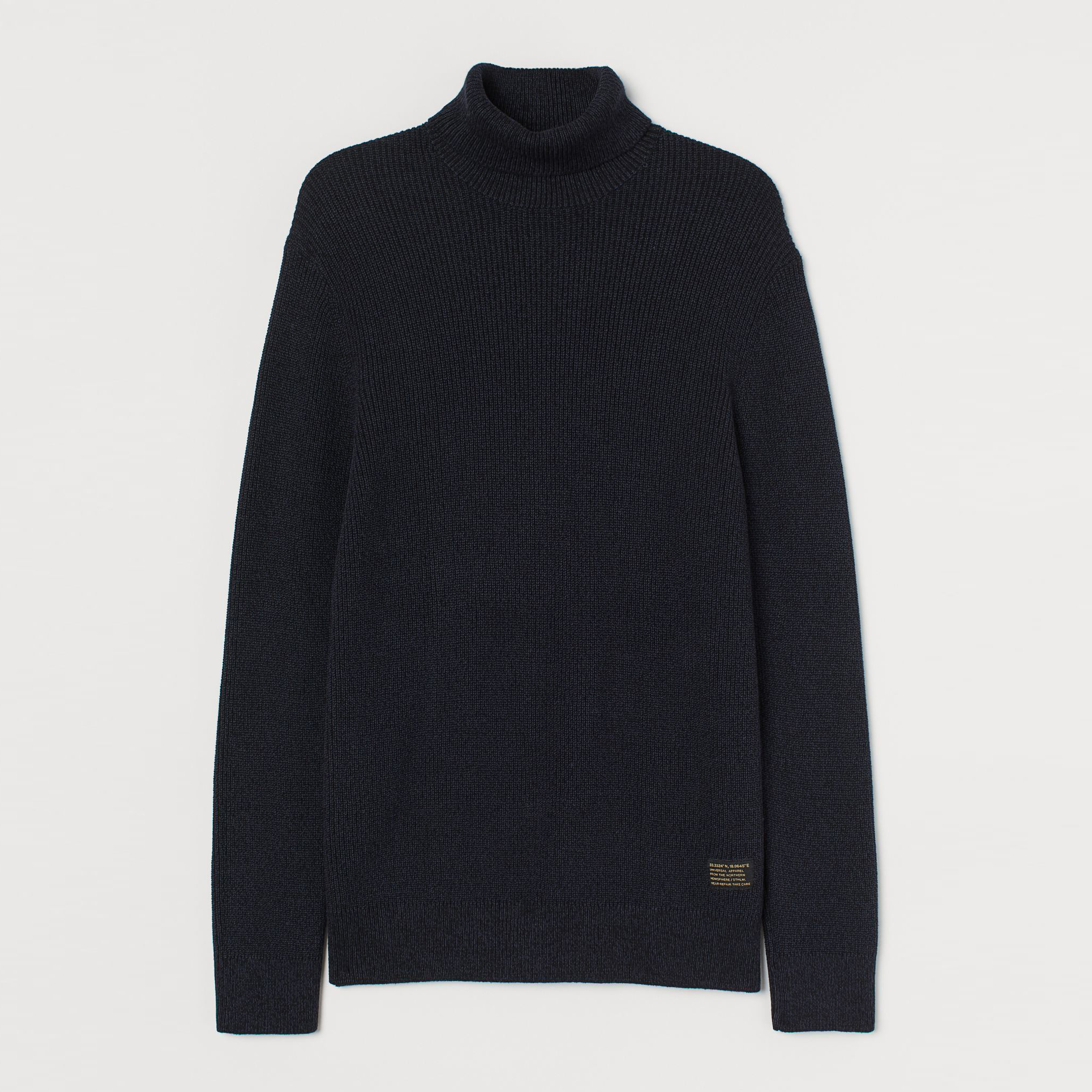 

Свитер H&M 1880-8895752 L Темно-синий