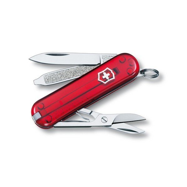 

Ніж Victorinox СLASSIC SD напівпрозорий червоний 0.6223.T