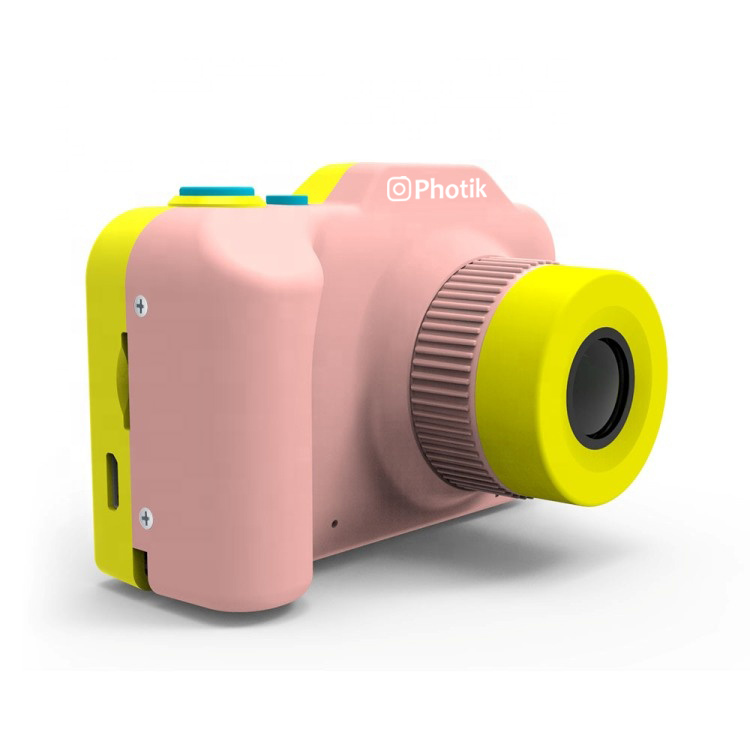 

Детская Фотокамера Photik Smart Kids Camerа 12Mpx Pro Противоударный Фотоаппарат Full HD, фото и видео съемка, Pink (1234-APH)