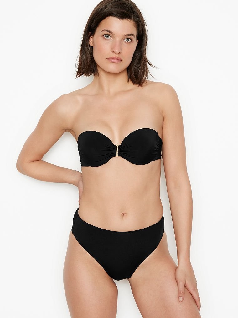 

Верхняя часть купальника Victoria's Secret 770793493  Черная, Верхняя часть купальника Victoria's Secret 770793493 38DD Черная