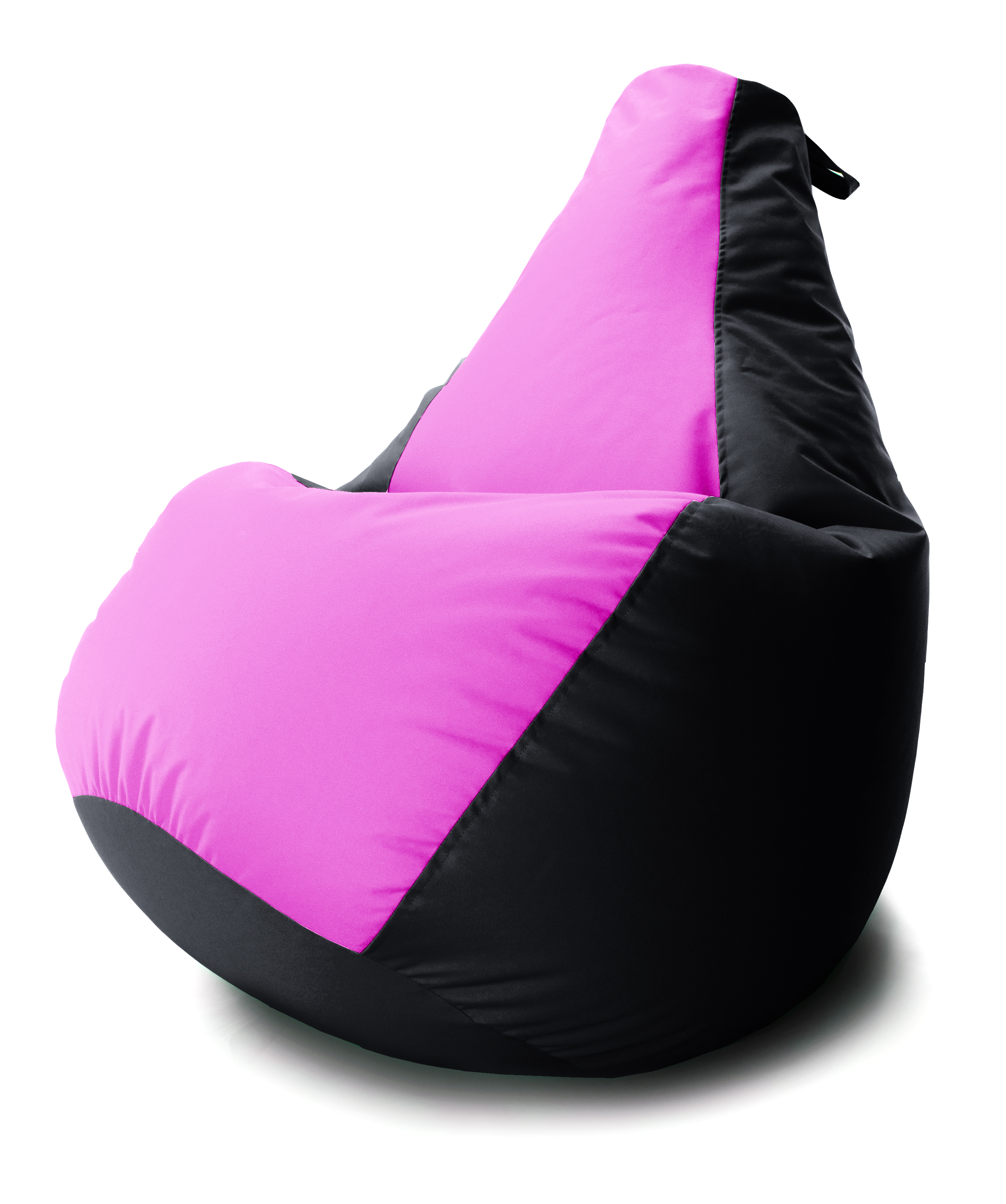 

Кресло мешок Груша Coolki комби XL 85x105 Черный с Розовым 11 Оксфорд 600D