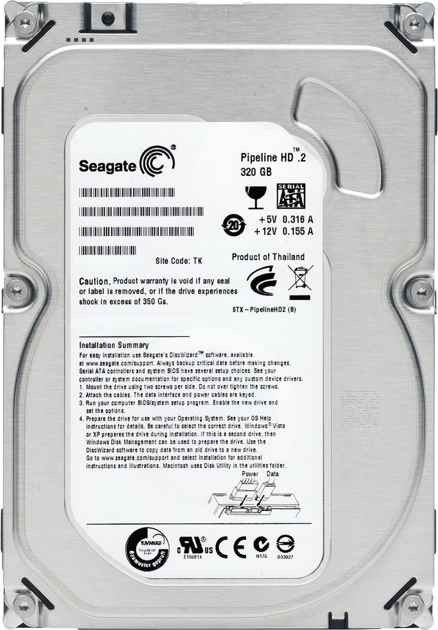 

Жесткий диск 3.5" 320Gb Seagate Pipeline HD, SATA2, 8Mb, 5900 rpm (ST3320311CS) (Ref)
