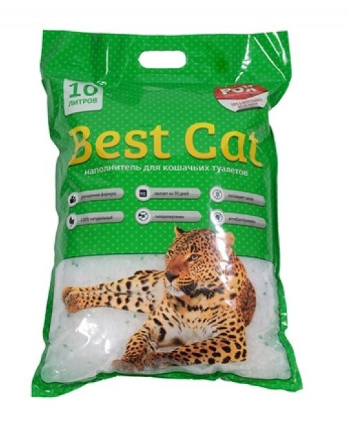 

Best Cat Green Apple силикагелевый наполнитель 10 л