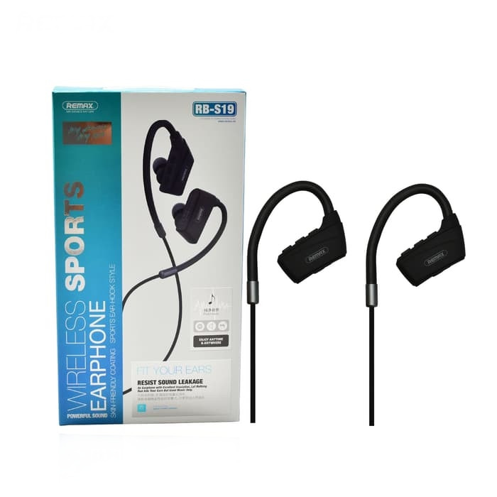 

Вакуумные наушники Bluetooth Wireless Sports Remax RB-S19-Black