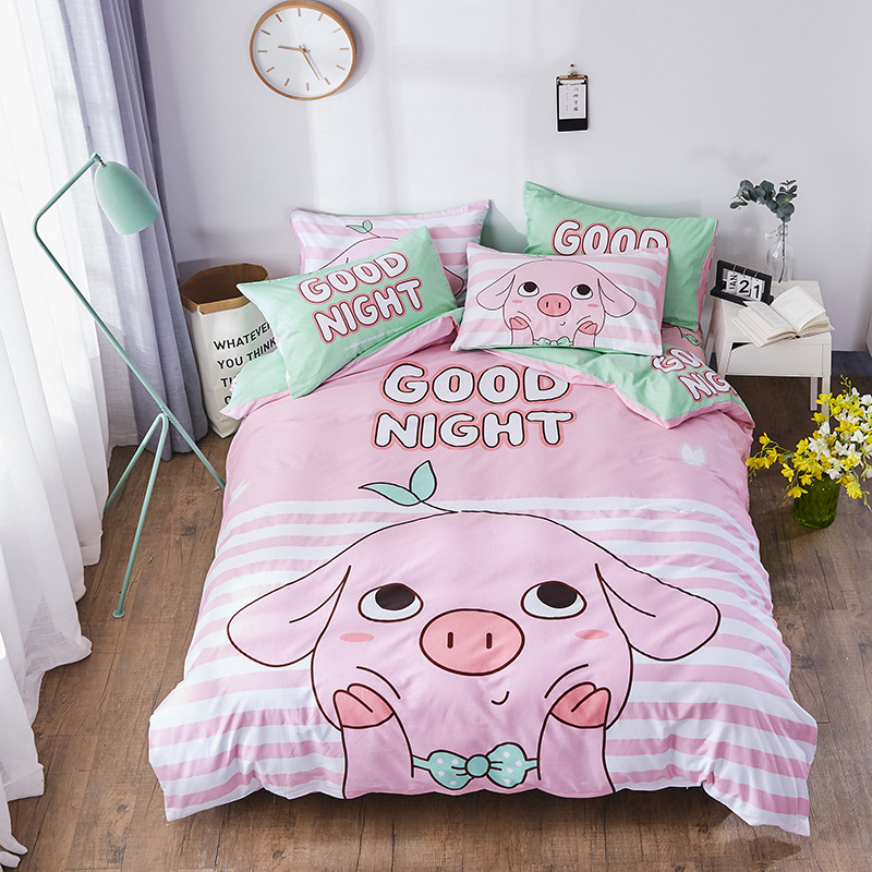 

Комплект постельного белья Good night (полуторный) Berni Home Розовый