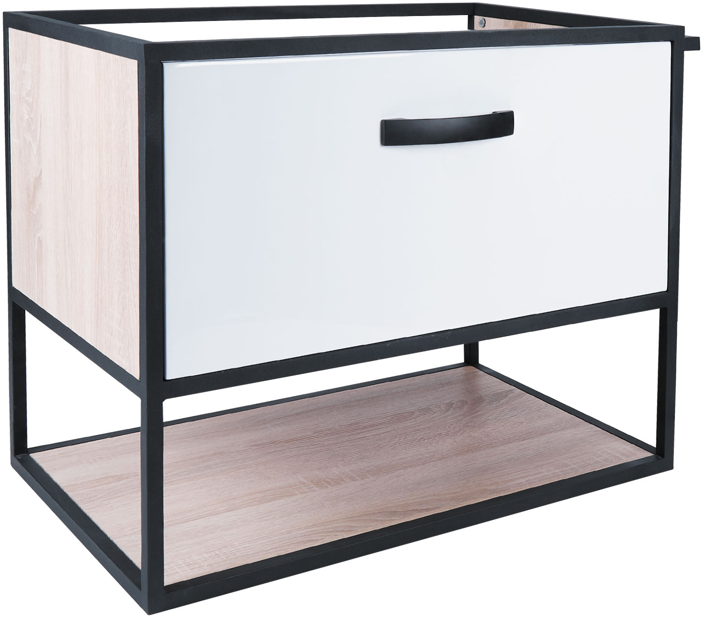 

Тумба подвесная QTAP Taurus 600х580х437 White/Whitish Oak QT2474TPT603WWO