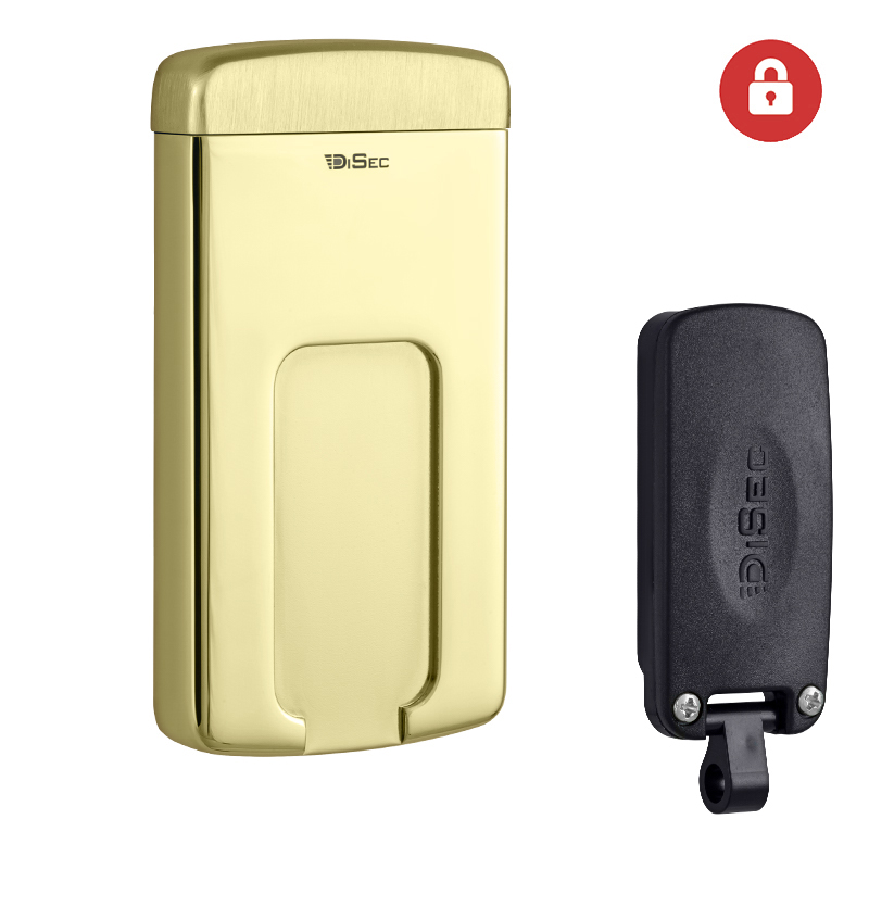 

Протектор DISEC MAGNETIC_3G MG220MINI LEVER_KEY OVAL 12мм Латунь_PVD 3клас 2 3KEY KM0P70 Зовнішній