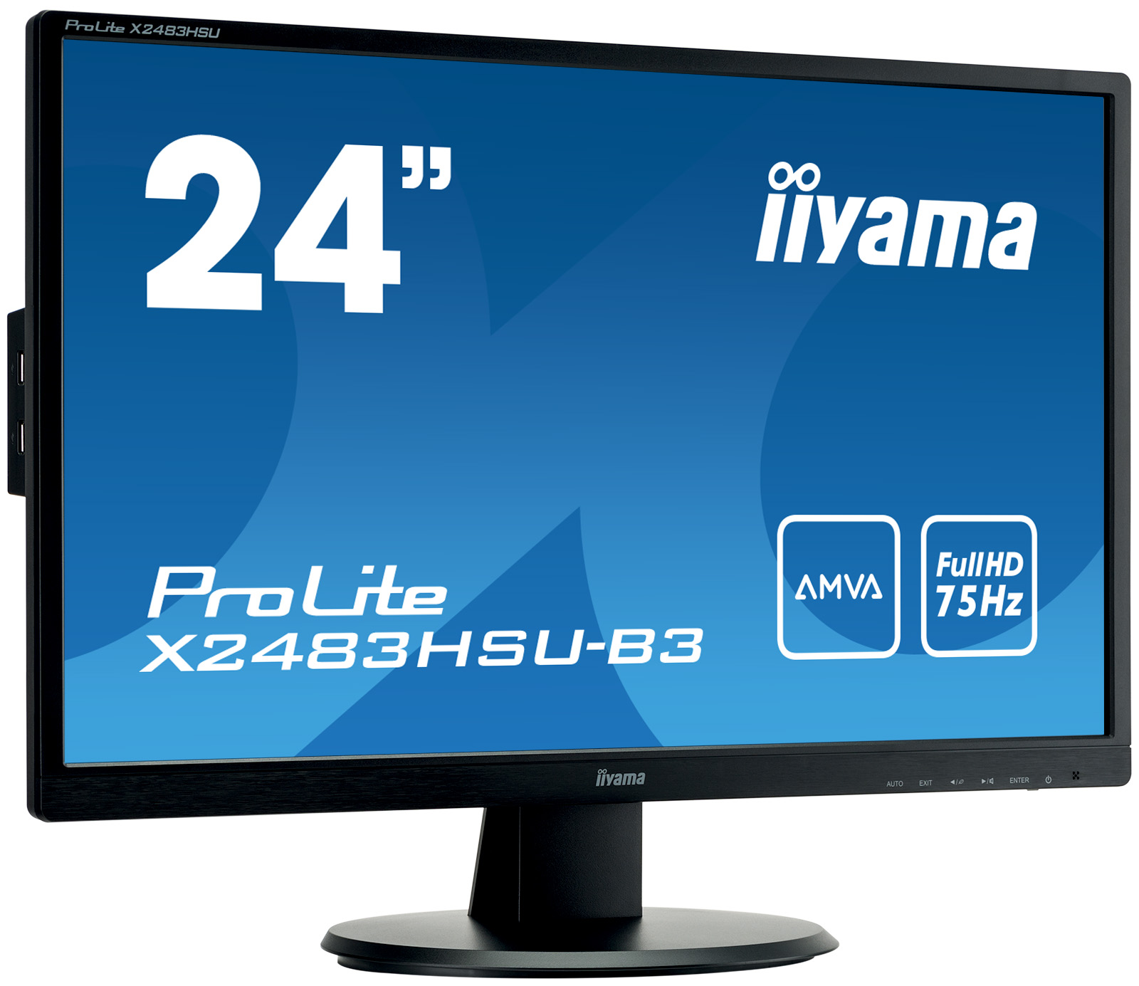 

Монитор iiyama 24" ProLite X2483HSU-B3