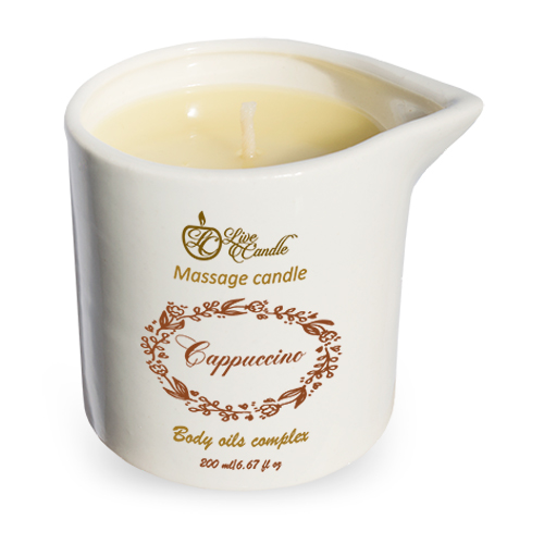 

Массажная свеча Live Candle Cappuccino Люкс 200 мл