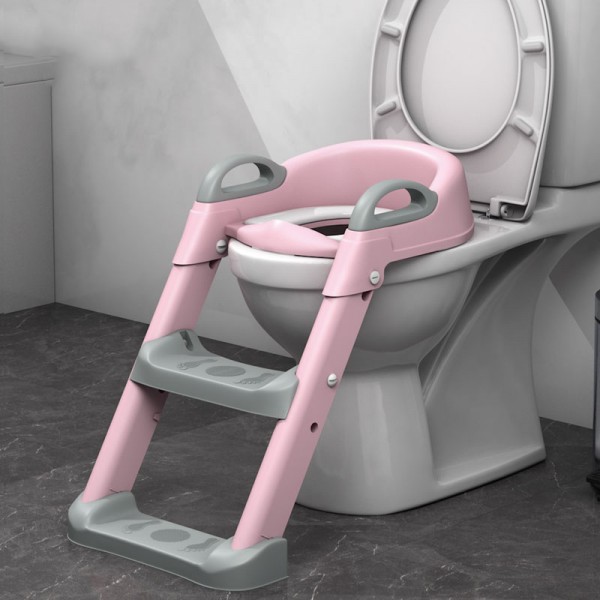 

Накладка на унитаз с лесенкой Baby Assistant DA-6900 (розовый с серым)