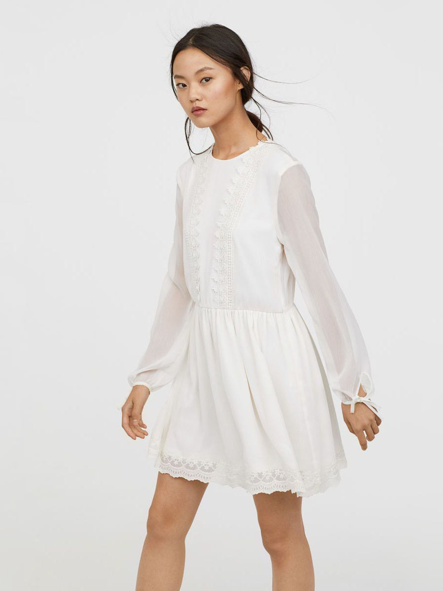 

Платье H&M 7059559RP5  Белое, Платье H&M 7059559RP5 46 Белое
