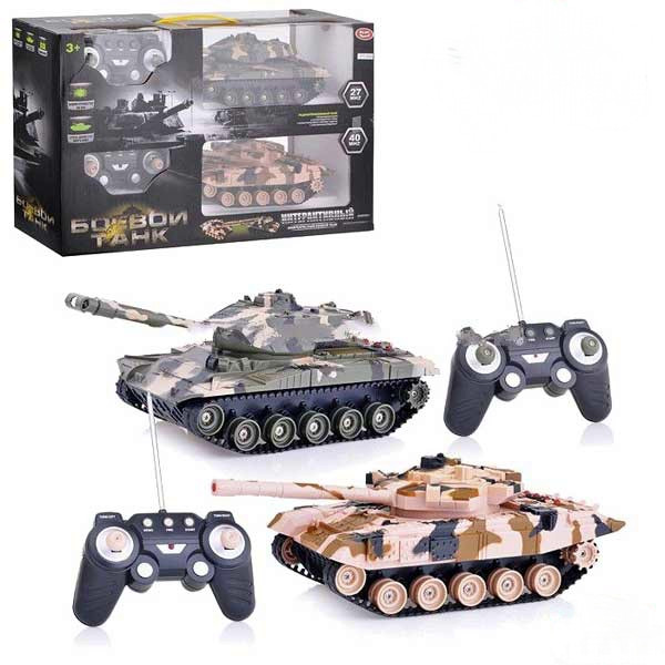 

Современный игровой набор на радиоуправлении Play Smart «Боевой танк» 9806 в комплекте 2 танка