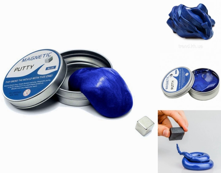 

Магнитный пластилин Magnetic Putty синий (zag104883360) Blue