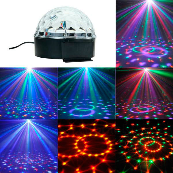 

Диско-шар светодиодный Supretto Led Magic Ball Bluetooth светомузыка с Блютузом