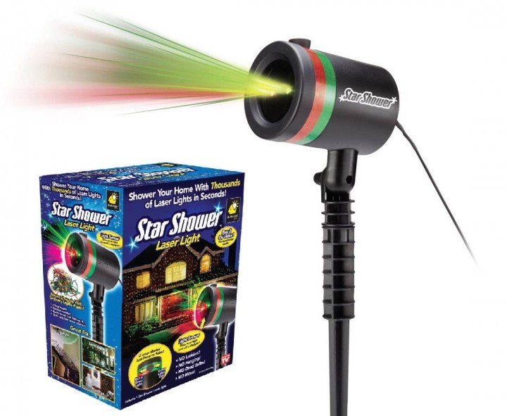 

Лазерный проектор гирлянда установка Star shower Laser Light