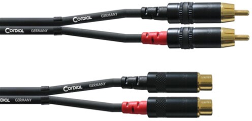 

Инструментальный кабель Cordial Rean cinch / cinch jack gold 3 м Black (CFU 3 CE)