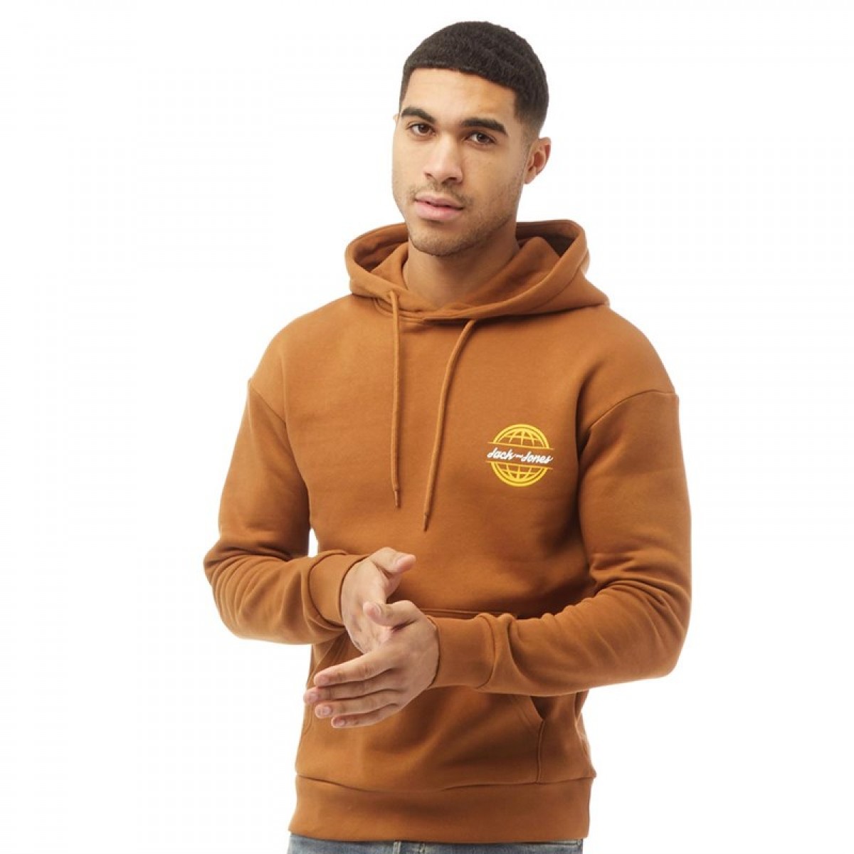 

Толстовка JACK AND JONES Colton Backprint Sweat Rubber Brown, M (46)