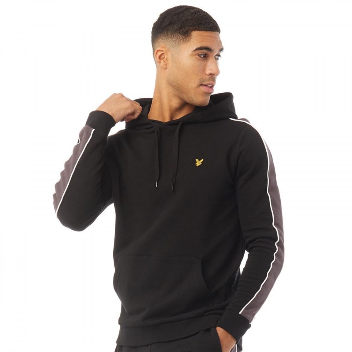 

Толстовка Lyle And Scott Vintage Side Panel OTH Jet Black Black, S (44)