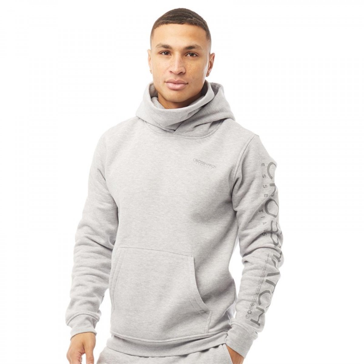 

Толстовка Crosshatch Snoodneck Grey Marl Light Grey Marl, L (48)