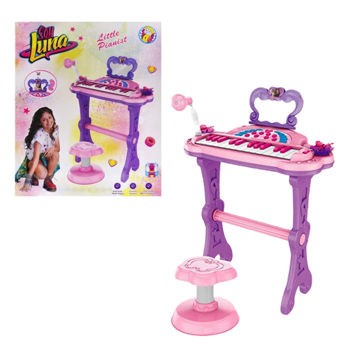 

Пианино My Piano со стульчиком и зеркальцем YG Toys (HM557-104) (125255)