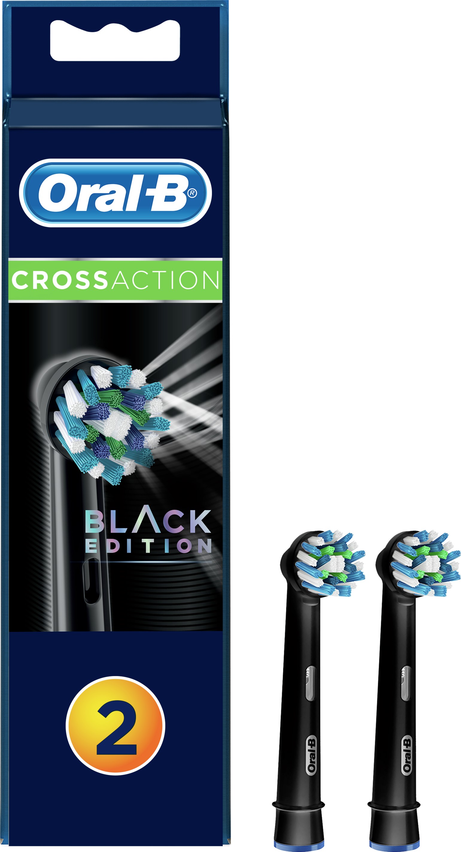 

Насадки для электрической зубной щётки Oral-B Cross Action Black, 2 шт