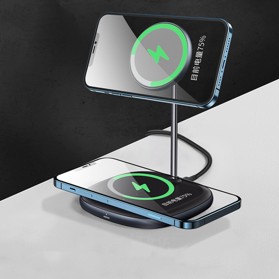 

Зарядное устройство Baseus 2в1 20W Quick Charger Magnetic 20W с адаптером питания и кабелем