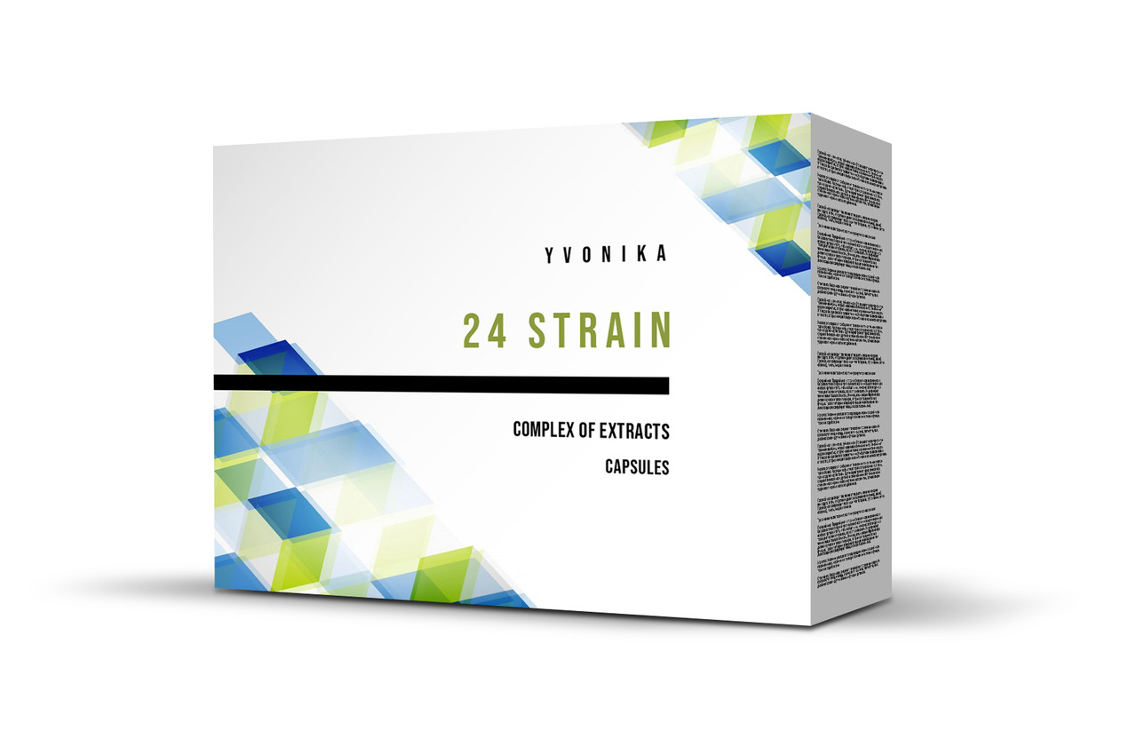 

Натуральная добавка Yvonika 24 Strain для пищеварения капсулы 20шт
