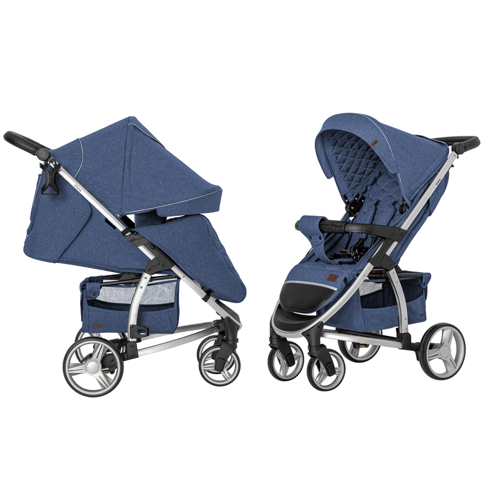 

Прогулянкова коляска CARRELLO Vista CRL-8505 Denim Blue +дощовик L /1/ MOQ