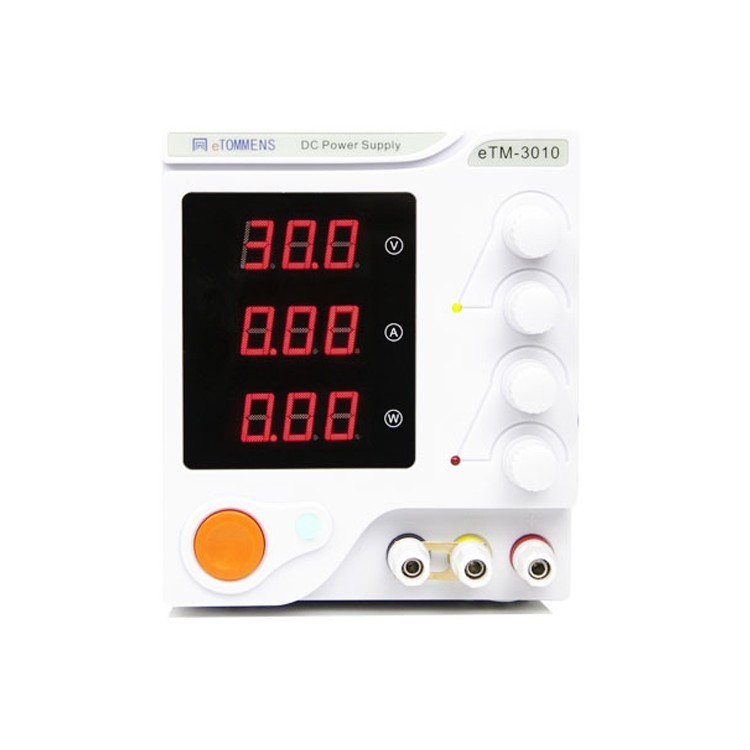 

Лабораторный блок питания eTommens ETM-3010 30В 10А, Белый