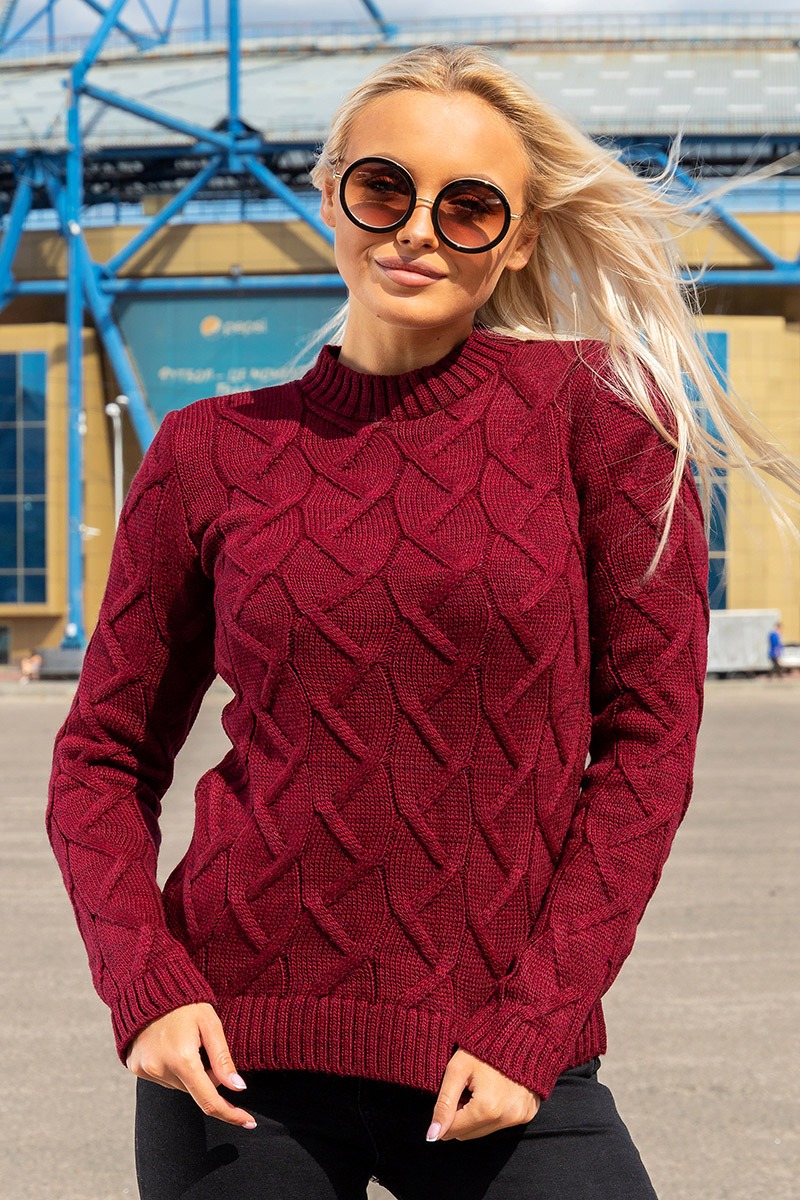 

Fashions • Свитер женский Зигзаг Fashions - бордовый (8742-нс, Fashions • Свитер женский Зигзаг Fashions 42-48 бордовый (8742-нс)
