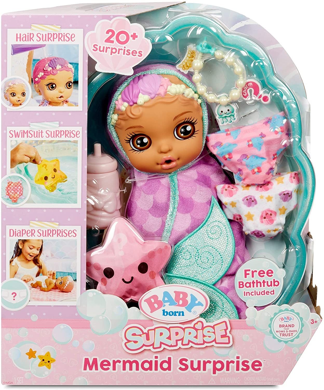 

Лялька Zapf Creation Baby Born Surprise Mermaid Бебі Борн русалонька і 20 сюрпризів